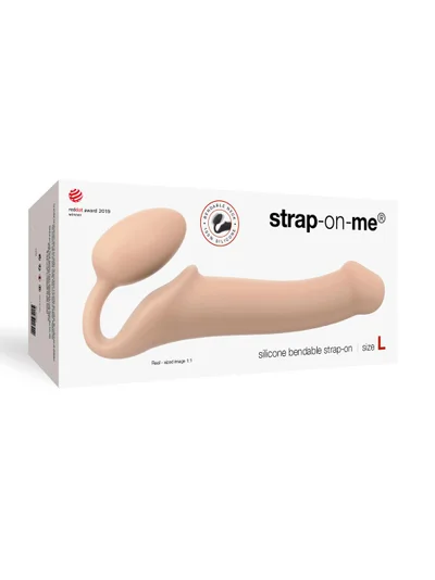 Strap-On-Me Bendable Strap-On Flesh - Large