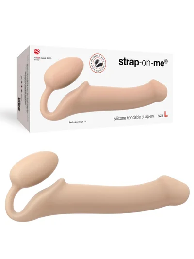 Strap-On-Me Bendable Strap-On Flesh - Large - Image 2