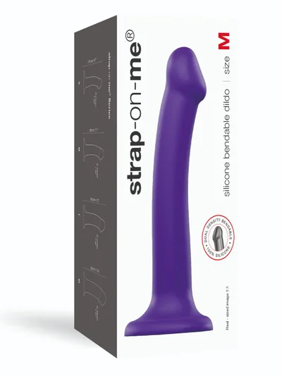 Strap-On-Me Bendable Dildo Purple - Medium