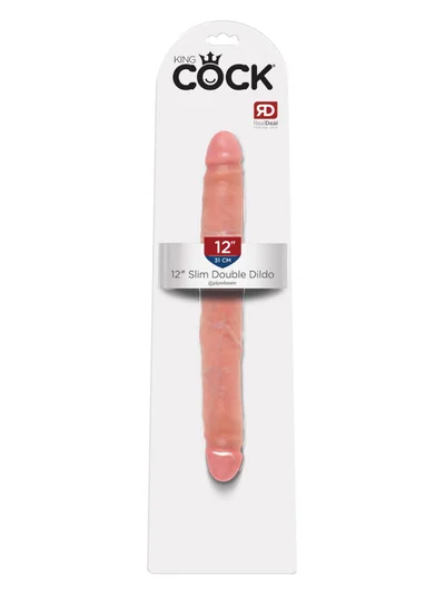 King Cock 12 Inch Double Dildo - Light