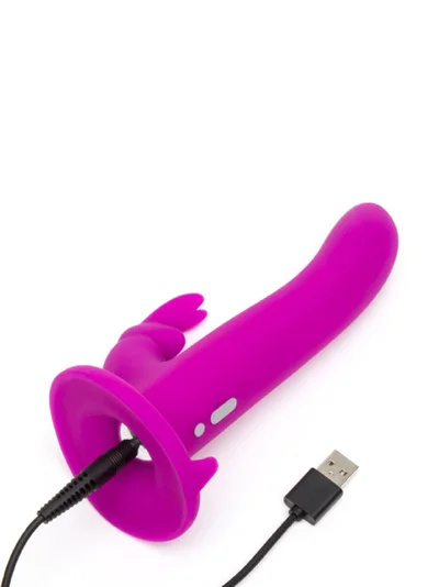 Lovehoney Happy Rabbit Vibrating Strap On Harness Set - Purple - Image 4