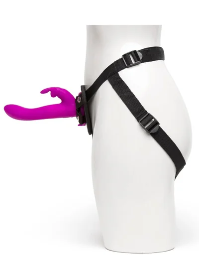 Lovehoney Happy Rabbit Vibrating Strap On Harness Set - Purple - Image 3