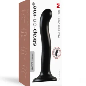 Strap-On-Me P&G Spot Dildo Black - Medium