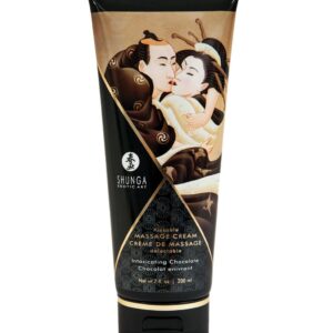 Shunga Massage Cream - Intoxicating Chocolate - 200ml In Stock