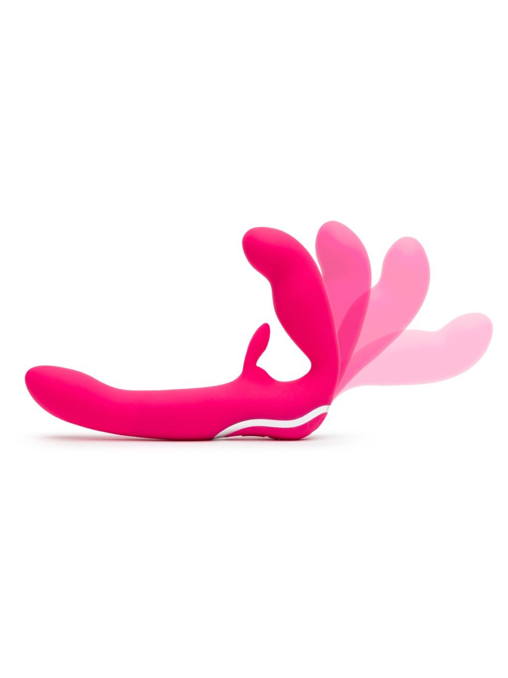 Lovehoney Happy Rabbit Strapless Strap On Rabbit Vibe - Pink - Image 4
