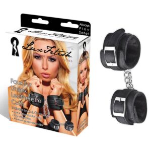 Lux Fetish Faux Fur Leatherette Cuffs