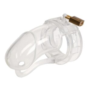Malesation Penis Cage Silicone - Clear - L