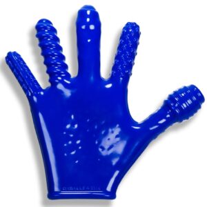 Oxballs Finger Fuck Textured Glove - Blue