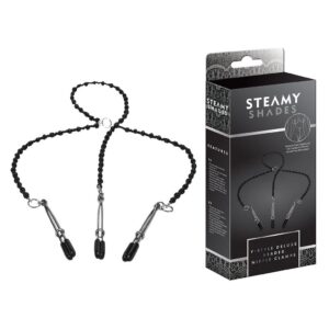 Steamy Shades Y-Style Beaded Nipple Clamp