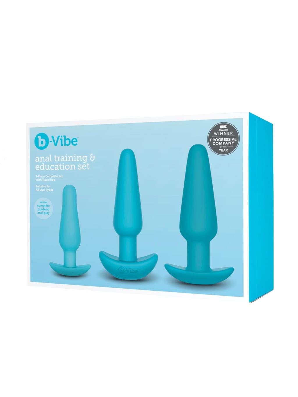 B-Vibe Anal Training & Education Set - Teal - Image 2