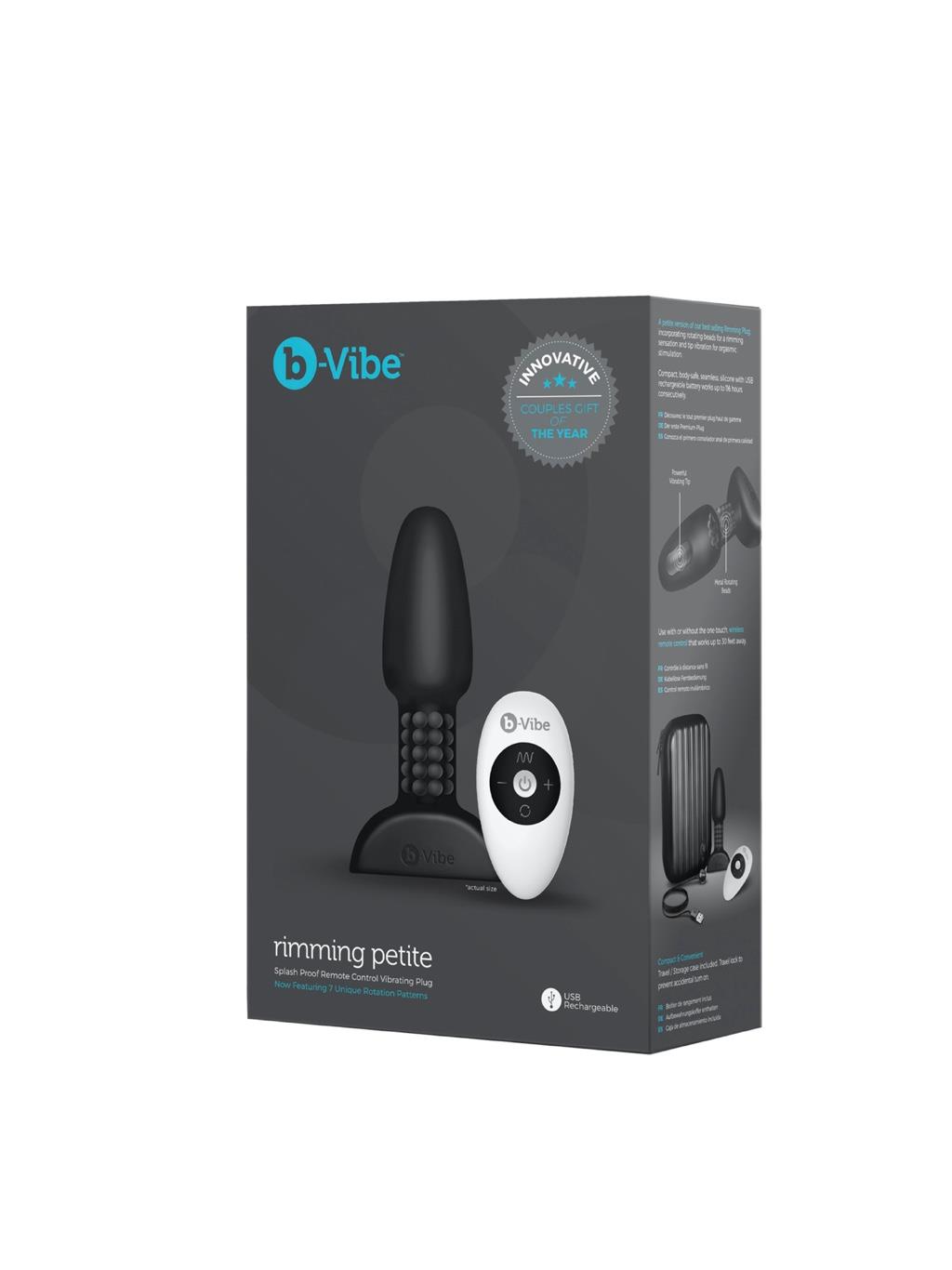 B-Vibe Rimming Petite - Black - Image 2