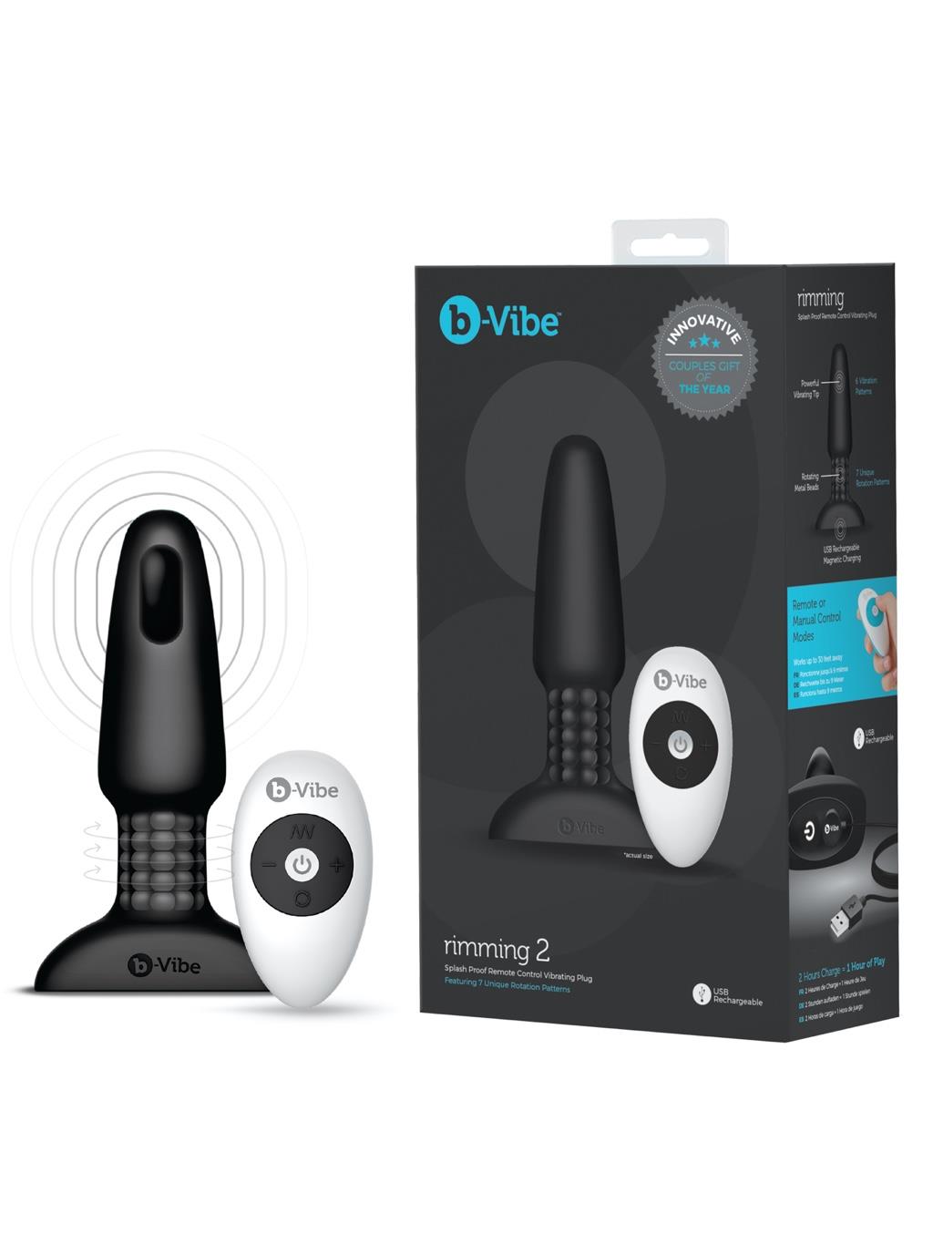 B-Vibe Rimming Plug 2 - Black